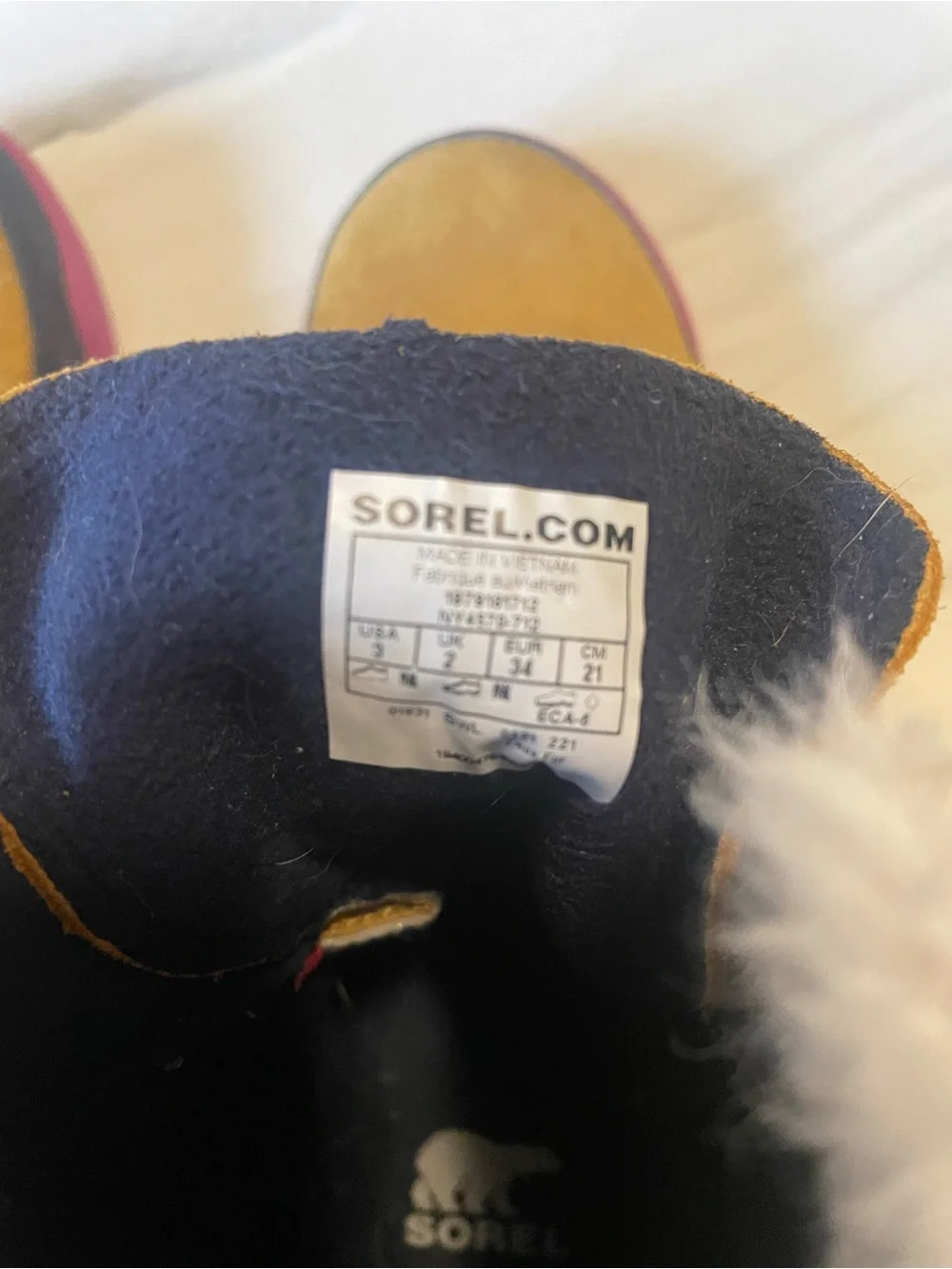 Sorel Kids Tan, Pink & Navy Waterproof Boots